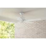 Hampton Bay Barrow Island 52 in. Indoor/Outdoor Wet Rated White Ceiling fan (YG529-WH)