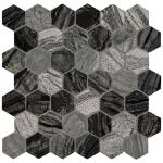 MSI Henley Hexagon 12 in. x 12 in. Polished Marble Mesh-Mounted Mosaic Floor and Wall Tile (1 sq. ft. / each) (HENLEY-2HEX)