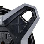 Husky 15 ft. Extension Cord Reel with 4 Outlets, Black (HKS0415CR)