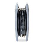 Husky 15 ft. Extension Cord Reel with 4 Outlets, Black (HKS0415CR)