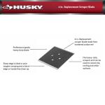 Husky 4 in. Steel Replacement Scraper Blade (17PT0103)