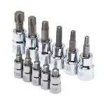 Husky 1/4 and 3/8 in. Drive Torx Bit Socket Set (11-Piece) (HTXBS11PCSR)