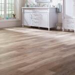 TrafficMaster Khaki Oak 4 MIL x 6 in. W x 36 in. L Grip Strip Water Resistant Luxury Vinyl Plank Flooring (24 sqft/case) (185312)