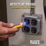 Klein Tools Dual Range Non Contact Voltage Tester with Laser Pointer 12-1000V AC (NCVT5A)