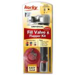 Korky QuietFILL Platinum Toilet Fill Valve and Flapper Kit (818MCM)