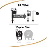 Korky QuietFILL Platinum Toilet Fill Valve and Flapper Kit (818MCM)