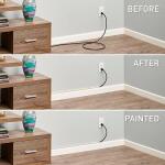 Legrand Wiremold CordMate Cord Cover Coupling, Cord Hider for Home or Office, Holds 1 Cable, Ivory (2 Pack) - C9