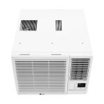 LG 7,600 BTU 115V Window Air Conditioner Cools 330 Sq. Ft. with Heater, Wi-Fi Enabled and Dehumidifier in White (LW8023HRSM)