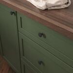 Liberty Athens 1-3/16 in. (30 mm) Traditional Matte Black Round Cabinet Knob (P15955C-FB-CP0)