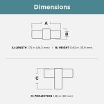 Liberty Artesia 1-3/4 in. (45 mm) Modern Champagne Bronze Cabinet T-Knob (P17020C-CZ-CP0)