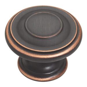 Liberty Harmon 1-3/8 in. (35 mm) Classic Bronze with Copper Highlights Round Cabinet Knob (P22669C-VBC-C0)