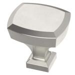 Liberty Beveled 1-1/4 in. (31 mm) Classic Satin Nickel Cabinet Knob (P38483C-SN-CP0)