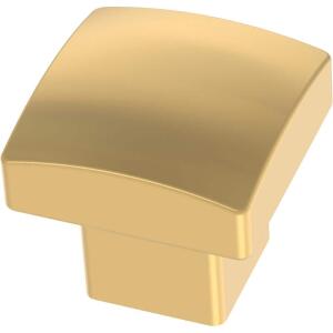 Liberty Simply Geometric 1-1/8 in. (29 mm) Modern Gold Square Cabinet Knob (P38521C-117-CP0)