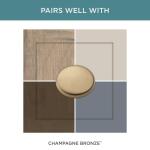 Liberty Charmaine 1-1/8 in. (28 mm) Classic Champagne Bronze Cabinet Knob (P38532C-CZ-CP0)