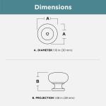 Liberty Grace 1-3/16 in. (30 mm) Classic Satin Nickel Round Cabinet Knob (P50156H-SN-C0)