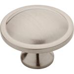 Liberty 10-Pack Contempo 1-1/2 in. (38 mm) Classic Satin Nickel Round Cabinet Knobs (P67659L-SN-U10)
