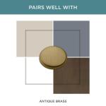 Liberty Sundial 1-3/8 in. (35 mm) Classic Antique Brass Round Cabinet Knob (P775A0H-AB-C0)