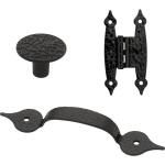 Liberty Hammercraft 1-1/8 in. (27 mm) Vintage Matte Black Round Cabinet Knob (P94500H-BL-C0)