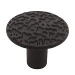Liberty Hammercraft 1-1/8 in. (27 mm) Vintage Matte Black Round Cabinet Knob (P94500H-BL-C0)