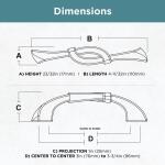 Liberty Southhampton Dual Mount 3 or 3-3/4 in. (76/96 mm) Traditional Satin Nickel Cabinet Drawer Pull (P20385C-SN-C0)