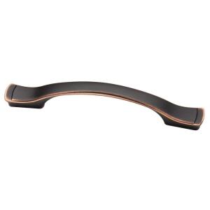 Liberty Step Edge 4 in. (102 mm) Classic Bronze with Copper Highlights Cabinet Drawer Pull (P25965C-VBC-C0)