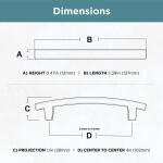 Liberty Pierce 4 in. (102 mm) Modern Polished Chrome Cabinet Drawer Pull (P29615C-PC-CP0)