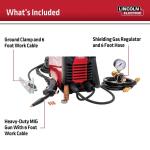 Lincoln Electric WELD-PAK 90i MIG and Flux-Cored Wire Feeder Welder with Gas Regulator (K5256-1)
