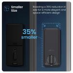 Lockly Vision 2K Video Zeno Matte Black Deadbolt Wi-Fi Doorbell Smart Lock