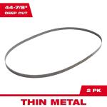 Milwaukee 14 TPI Deep Cut Portable Bi-Metal Band Saw Blade 44-7/8 in. (2-Pack) For M18 FUEL/Corded