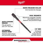 Milwaukee Magnetic Locking Bit Holder SHOCKWAVE Impact Duty 6 in.