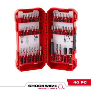 Milwaukee (40-Piece) SHOCKWAVE Impact Duty Alloy Steel Screw Driver Drill Bit Set