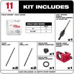 Milwaukee Bi-Metal Hole Saw Set Door Lock Installation