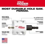 Milwaukee HOLE DOZER Bi-Metal 4 in. Hole Saw with 3/8 in. Arbor and Pilot Bit