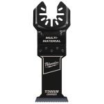 Milwaukee .Titanium Bi-Metal 1-3/8 in Universal Fit Wood and Metal Cutting Multi-Tool Oscillating Blade (1-Pack)
