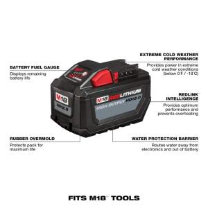 Milwaukee M18 High Output 12.0Ah Battery Pack 18-Volt Lithium-Ion
