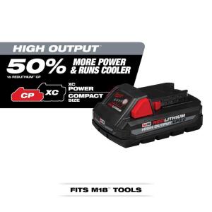 Milwaukee M18 18V 3.0 Lithium-Ion HIGH OUTPUT CP Ah Battery Pack (2-Pack)
