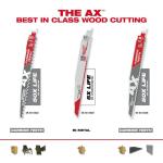 Milwaukee 9 in. 3 TPI Pruning SAWZALL Carbide Teeth Wood Cutting Reciprocating Saw Blades (3-Pack)