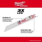 Milwaukee SAWZALL (10-Piece) Wood and Metal Cutting Bi-Metal Reciprocating Saw Blade Set