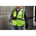Milwaukee Large/X-Large Orange Class 2 High Visibility Safety Vest with 10 Pockets (48-73-5032)