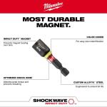 Milwaukee (5-Piece) SHOCKWAVE Impact Duty Alloy Steel Magnetic Insert Nut Driver