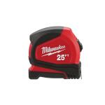 Milwaukee 25 ft. Compact SAE Tape Measure with Fractional Scale and 9 ft. Standout