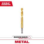 Milwaukee SHOCKWAVE Titanium Twist Drill Bit 23/64 in.