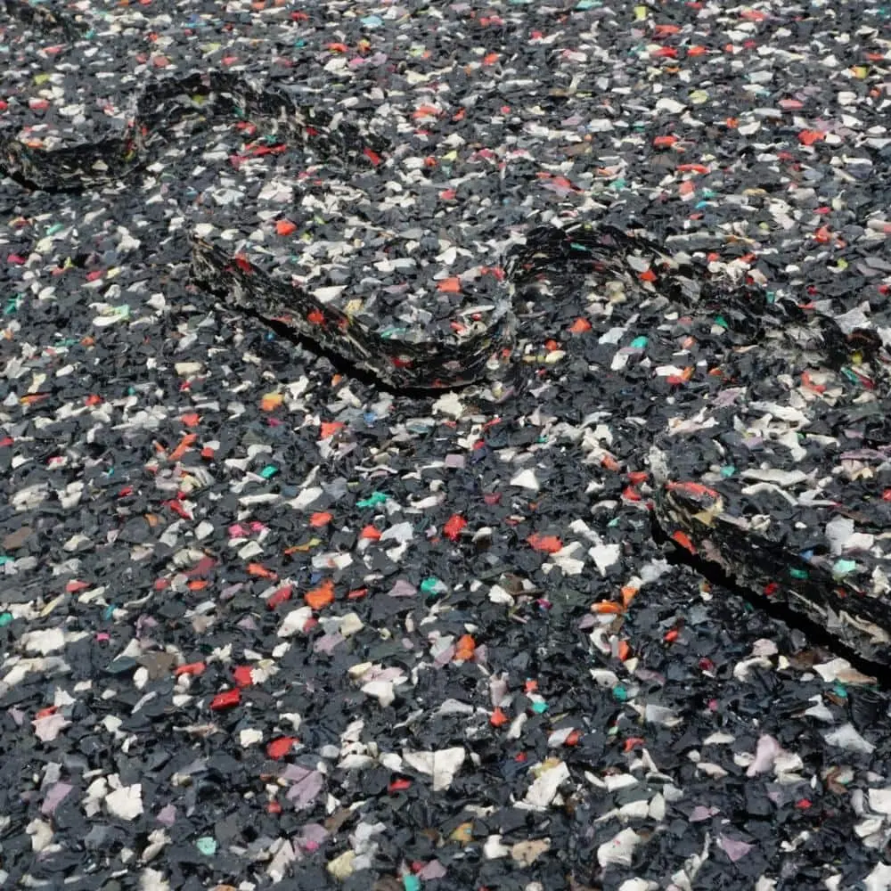 TrafficMaster 18 in. x 18 in. Rubber Gym/Exercise Flooring Tiles with Nike Grind (14.32 sq. ft.) (6-Pack) Colors will Vary (58807)