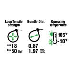 Commercial Electric 4 in. 8 in. Standard Cable Tie 200 Combo Pack (4in+8in natural/black(200))