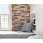 NuWallpaper Peel & Stick Newport Reclaimed Brick Vinyl Wallpaper Roll (Covers 30.75 Sq. Ft.) (NU2064)