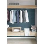 NuWallpaper Peel and Stick Blue Luxe Faux Grasscloth Peel and Stick Vinyl Wallpaper Roll (NU6004)