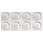 OOK 1/2 in. Clear Plastic Self-Adhesive Bumpers (8-Pack) (506600)