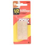 OOK 1/2 in. Clear Plastic Self-Adhesive Bumpers (8-Pack) (506600)