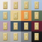 Hampton Bay Metallic 1 Gang Duplex Outlet Steel Wall Plate - Polished Brass (163DBRHB)