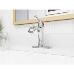 Pfister Polished Chrome Ladera Single Handle Single Hole Bathroom Faucet